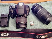 Canon EOS Rebel T7 DSLR camera 18-55 and 75-300 lenses plus accessories included