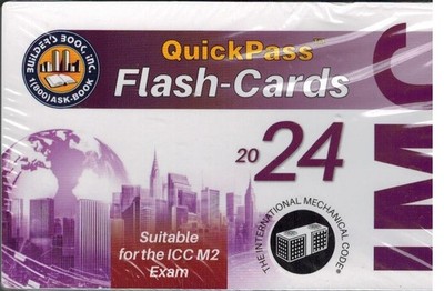 2024 International Mechanical Code IMC QuickPass Flash-Cards (Brand New)