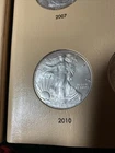 2010 American Eagle Silver $1 .999 Brilliant Uncirculated With A Little Tone