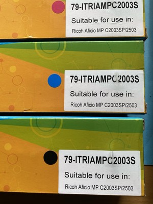 3Stck Toner /79-itriampc 2003s Neu, Ricoh Aficio MP 2503