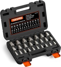 25Pcs Screw Extractor Set, Hex Head Multi-Spline Easy Out Bolt Extractor Set