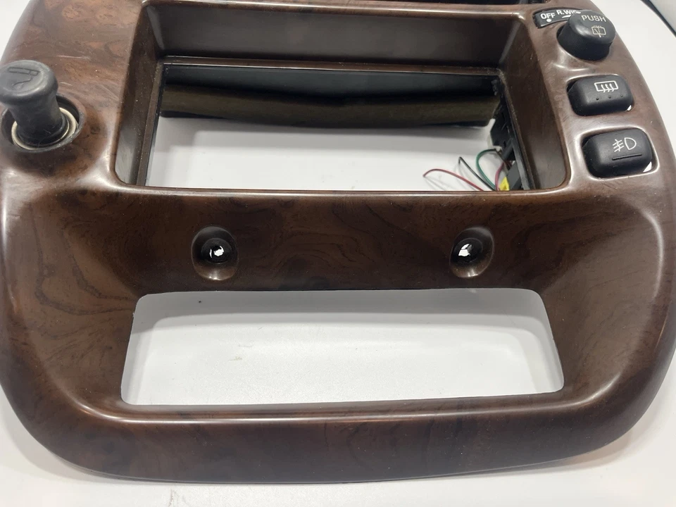 Ford Explorer 1995-2003 montañero radio tablero embellecedor bisel OEM madera grano 2x2 Foto 2 de 4