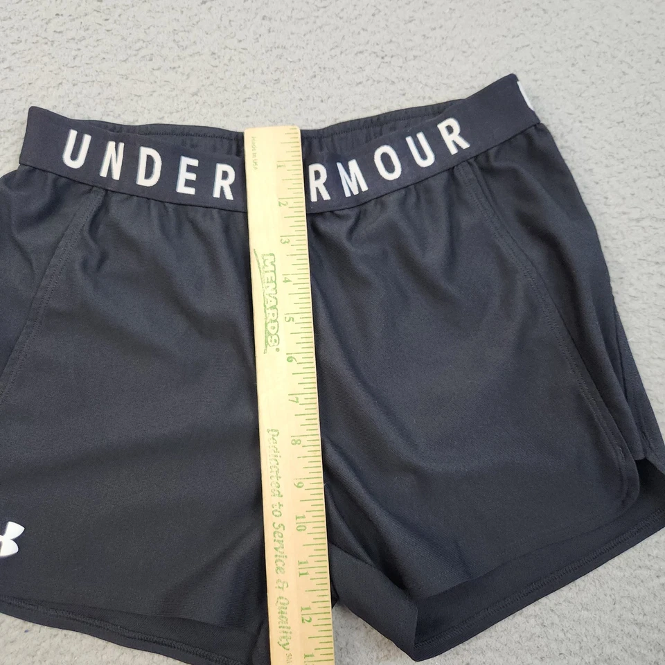 Pantalones Cortos Under Armour HeatGear Medianos Sueltos Cintura Elástica Gimnasio Correr Atlético Foto 4 de 4