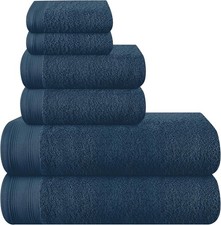 Ultra Soft 6 Pack Cotton Towel Set Contains 2 Bath Towels 28x55 inch 2 Hand