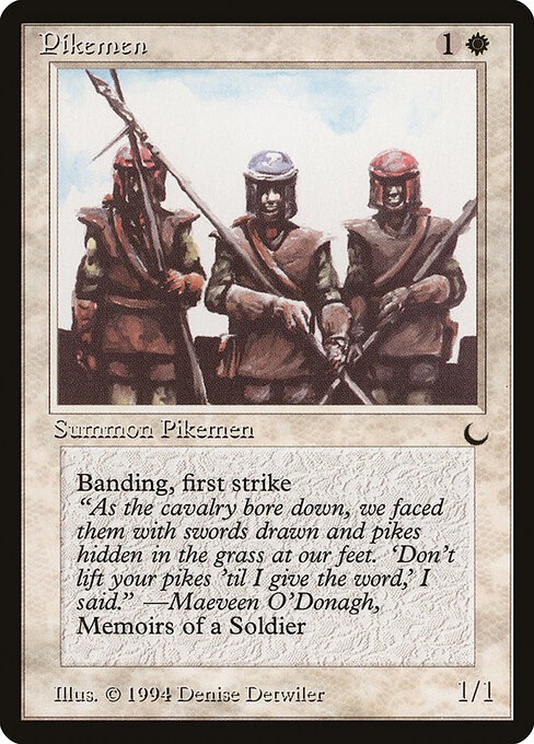 4x Pikemen NonFoil The Dark 15 NM MTG