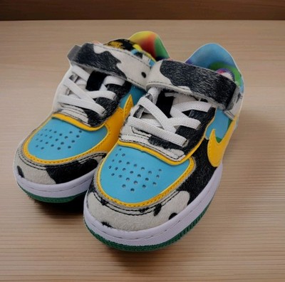 Nike x Ben & Jerry's SB Dunk Low 'Chunky Dunky' Size 9C Hook Loop CU3244-100 Kid
