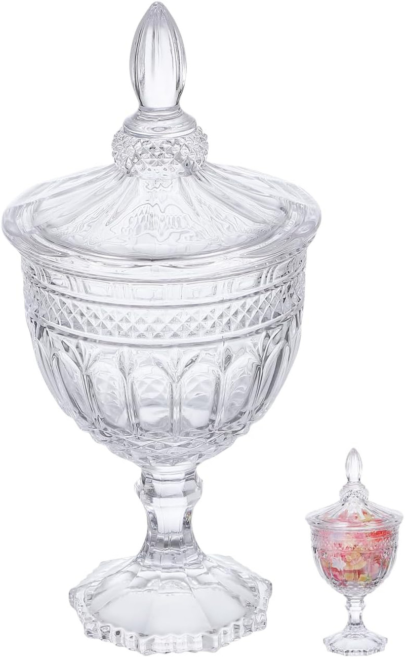 - Barattolo Decorativo in Trasparente per Caramelle E Buffet, Ideale per Decorar