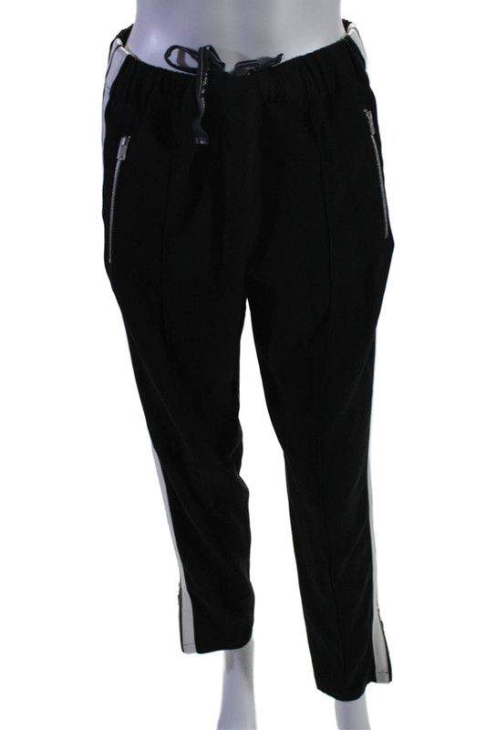Rag & Bone Womens Elastic Waist Drawstring Colorblock Casual Pants Black Size S
