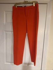 NWT Banana Republic True Orange Avery Ankle Pants Size 2