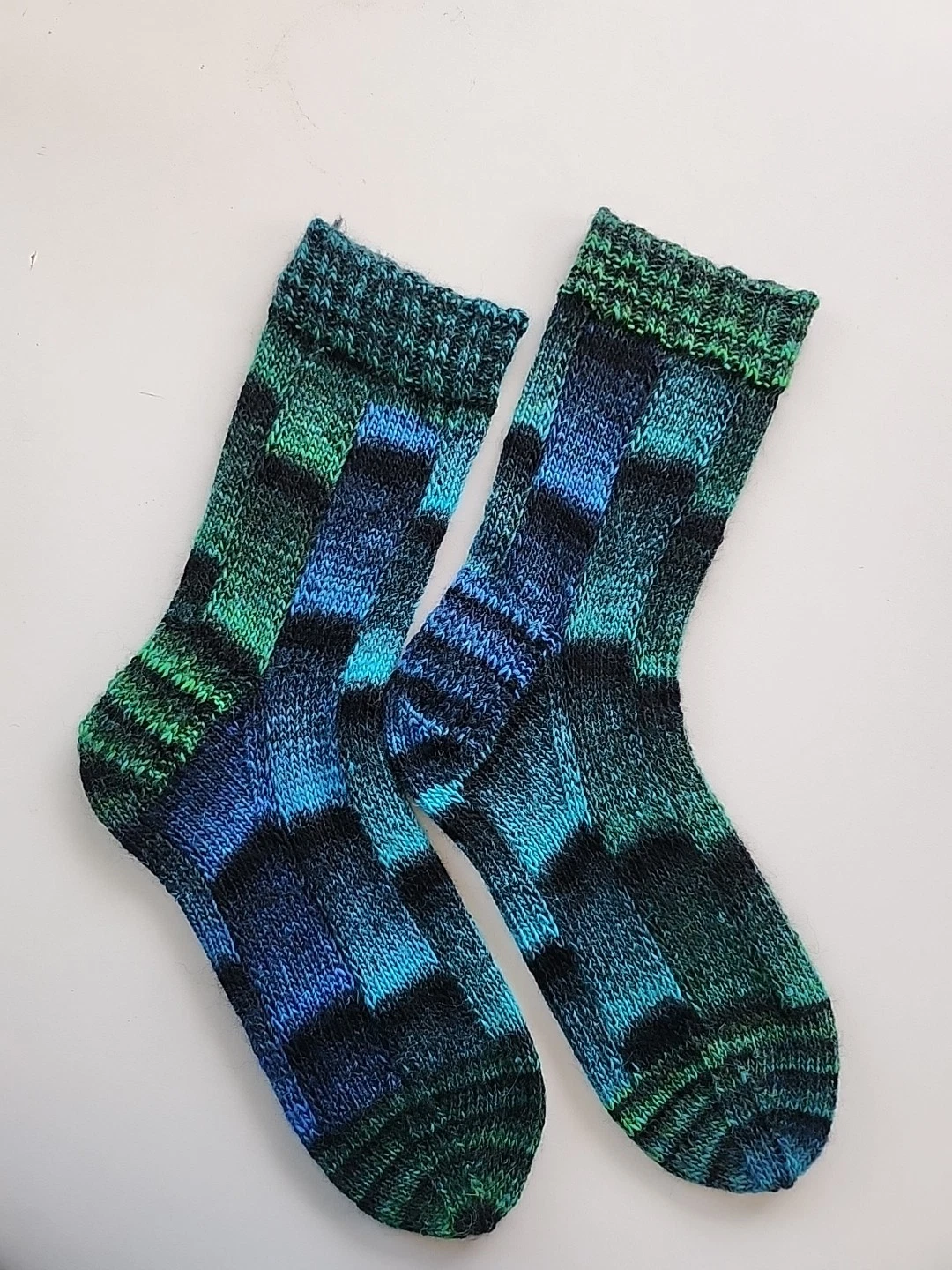 Hand Knitted Wool Socks Size 5-7 #10