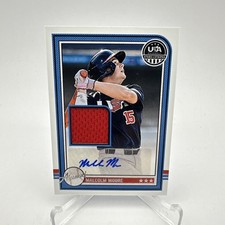 Malcolm Moore 2025 Panini USA Stars & Stripes Certified Auto Jersey USA-MM