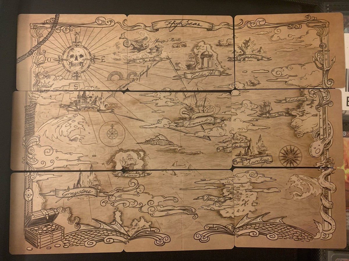 Flesh and Blood - High Seas - Treasure Map / Treasure Island Art