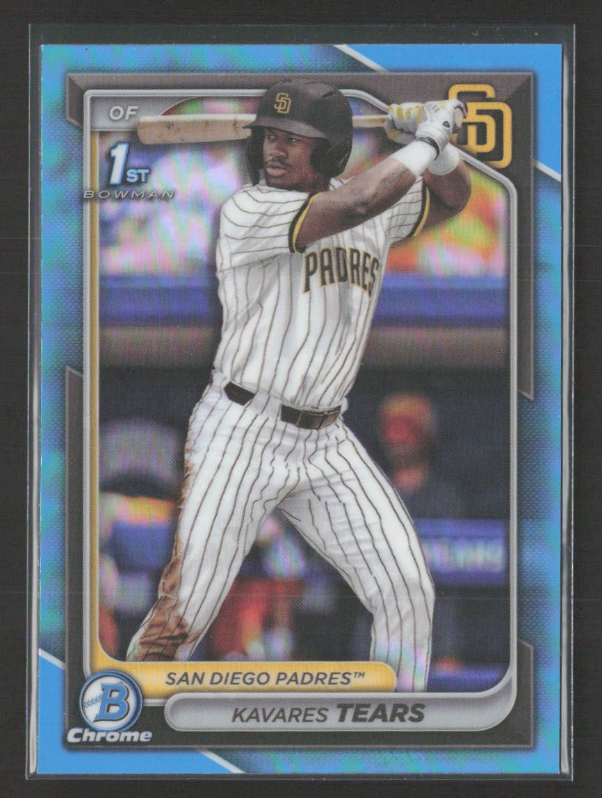 2024 Bowman Draft Chrome Sky Blue Refractor #BDC-57 Kavares Tears - NM/MT+