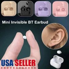 NEW Mini Earbuds Invisible Sleep Headphone Bluetooth 5.2 Small Wireless Earphone