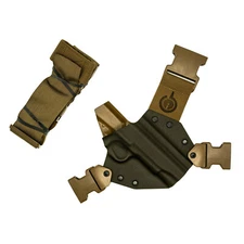 Gunfighters INC Kenai Kydex Chest Holster Fits 5" 1911 Government w/o Rail Right