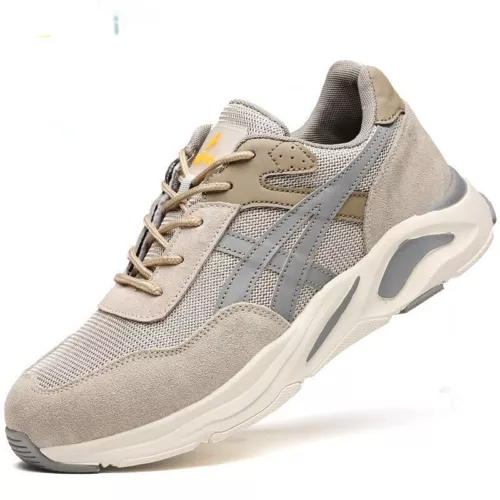 Herren Damen Atmungsaktive Arbeitsschuhe Leichte S3 Stahlkappe Sicherheitsschuhe - Bild 19 von 27