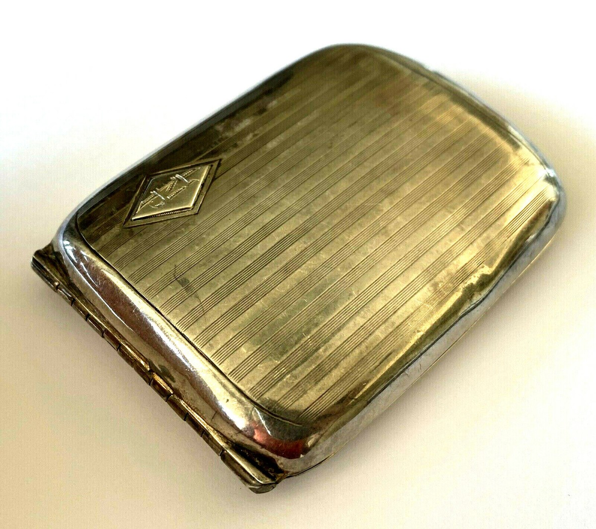 【foil】ショーケース　セシル・ハーヴィ Antique Havone Sterling Classy Cigarette Case Sapphire