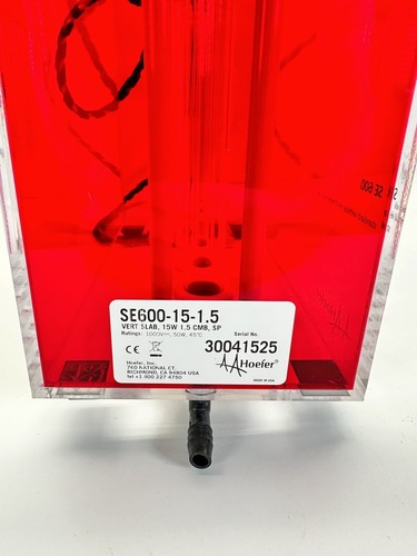 Unidad de electroforesis vertical estándar Hoefer SE600-15-1.5 doble refrigerada - Imagen 7 de 10