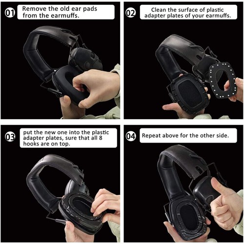 Gel Ear Pads for Howard Leight by Honeywell Impact Sport Pro Sync