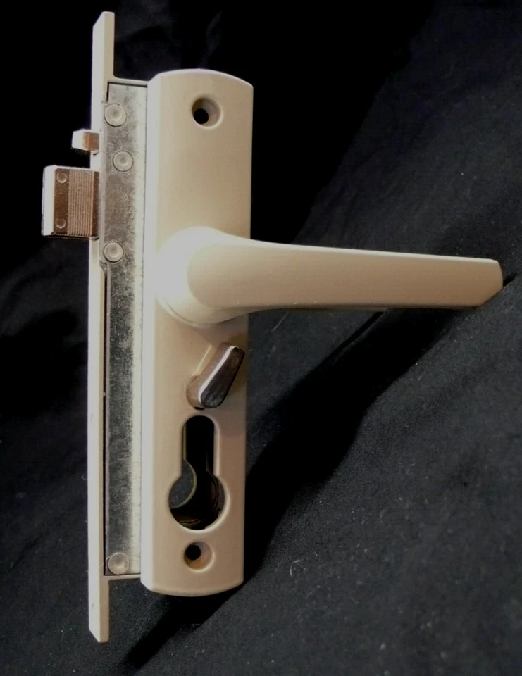 Total ST2 Security Door Lock Colour- Paperbark With Cylinder & 3 Keys