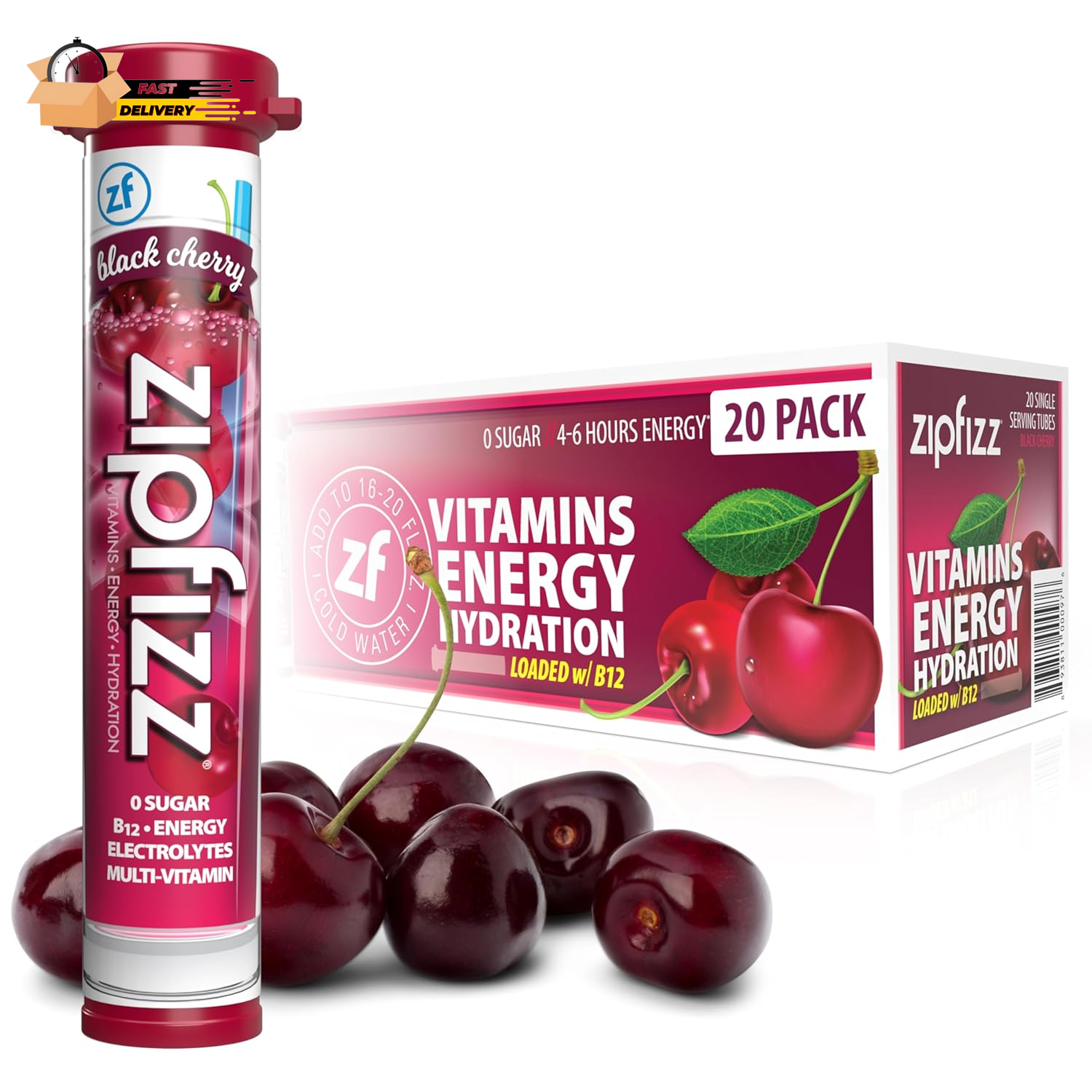 Energy Drink Mix, Electrolyte Hydration Powder with B12 and Multi Vitam
