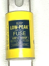 COOPER BUSSMANN KRP-C-1000SP LOW-PEAK TIME-DELAY FUSE,  L, 600-VOLT, 1000-AMP