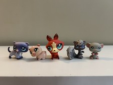 LPS Littlest Pet Shop Lot Of 5 Fox Squirrel Ferret Hamster