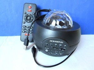 ROMWISH LED Sternenhimmel Projektor Nachtlicht Timer Bluetooth Galaxy Musik Lamp