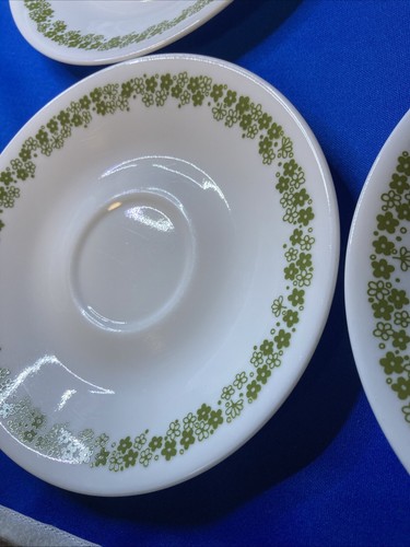 7er Set Grün CRAZY DAISY SPRING BLOSSOM Untertassen/Dessertteller 6,25" Neuwertig - Bild 5 von 6