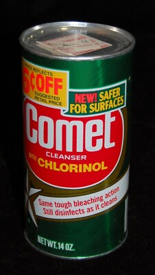 Vintage Comet Cleanser with Chlorinol 14 oz. NEW/UNUSED 1960s Movie Prop #3