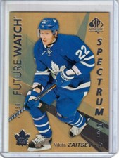 2016-17 SP Authentic Spectrum FX Gold FUTURE WATCH #S67 Nikita Zaitsev RC /50