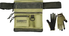GARRETT ALL TERRAIN METAL DETECTOR DIG POUCH & XL GLOVES
