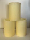 (Qty 3) Hollow Candles Real Wax Luminaries Led Candle Holders 6” H x 3” D