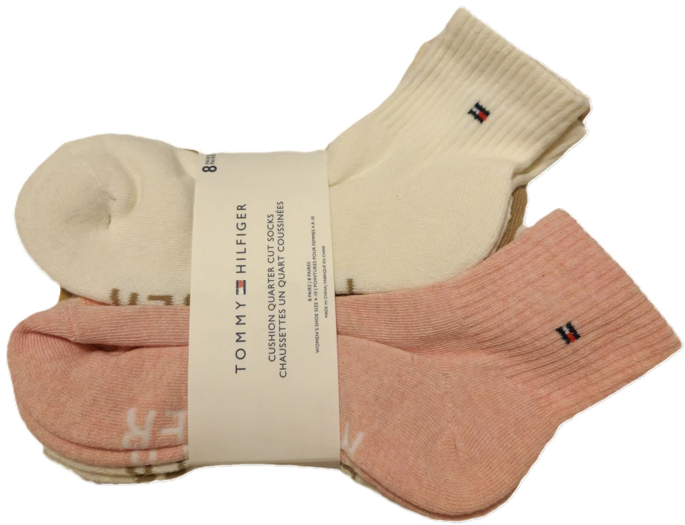 Paquete exclusivo de calcetines Tommy Hilfiger de corte cuarto para mujer para ropa deportiva e informal Foto 3 de 4