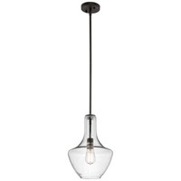 Pendelleuchte Deckenlampe HäNgeleuchte Stahl Glas Bronze D 26,8Cm Esszimmerlampe