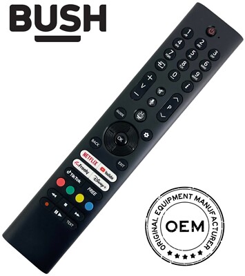Genuine Bush RC45165T Voice TV Remote Control for 50UT24SB 4K HD TiVo ...
