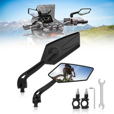 2Pcs Bike Mirrors MTB Road 22-25mm Handlebar Bicycle Rear View Glass Cycling