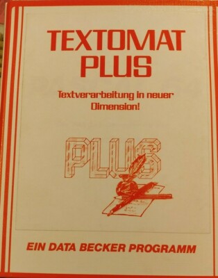 Textomat Plus (Data Becker) Commodore C64 (Diskette + Manual) DEFEKT f Sammler