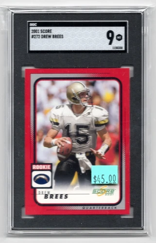 2001 Score #272 Drew Brees Red Rookie RC 