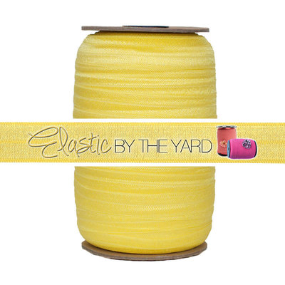 Yellow Fold Over Elastic 5/8''(15mm) 100 Yard | Elastic By The Yard