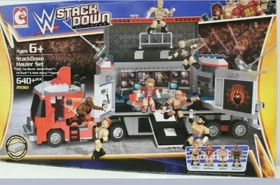 WWE C3 StackDown Hauler Building Set The Rock Daniel Bryan Mark Henry 21061*NEW* | eBay