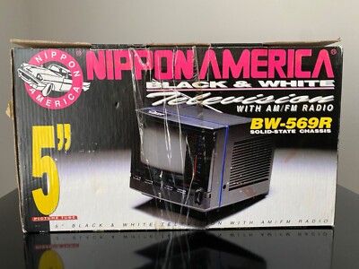 National FM/AM/TVラジオ 98 Nippon America Black & White 5