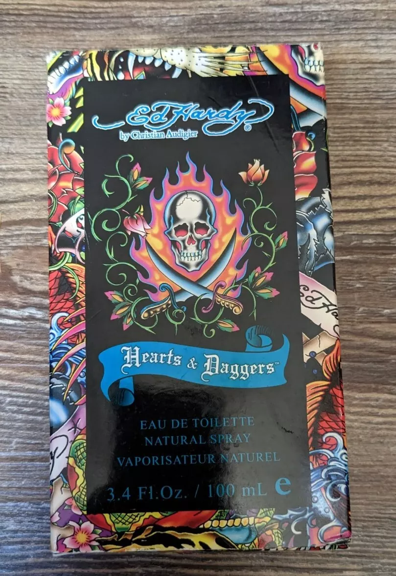 NEW Ed Hardy Hearts Daggers Eau de Toilette 3.4 fl oz cologne spray for men