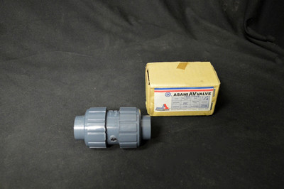 ASAHI AV VALVE TRUE UNION BALL CHECK VALVE 1/2'' ~ PVC ~ EDPM ~ SOCKET TYPE