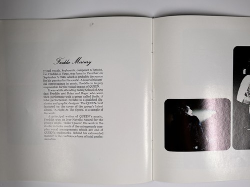 Queen Freddie Mercury Programme Vintage A Night at The Opera US Version 1976 - Picture 8 of 20