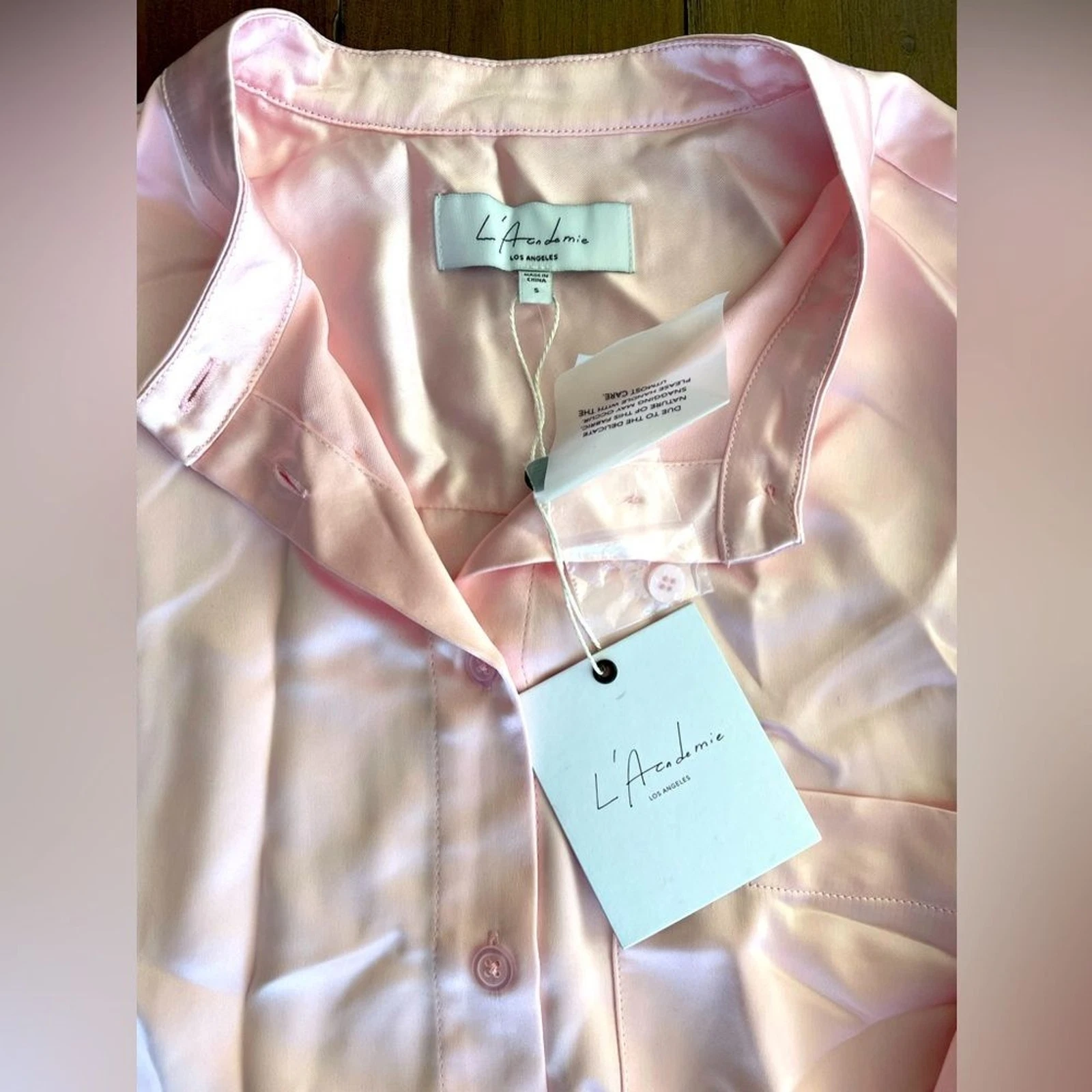 VALENTINO Mini Abito Donna L'Academie x Revolve Valentina Blush Rosa Satino Nuovo con etichette