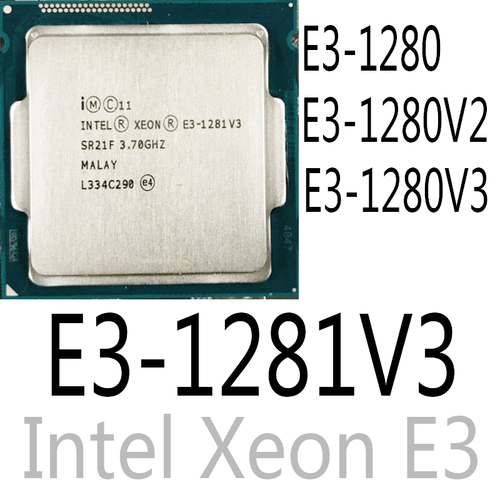 intel E3-1280 E3-1280 V2 E3-1280 V3 E3-1281 V3 CPU Processor - Picture 2 of 11