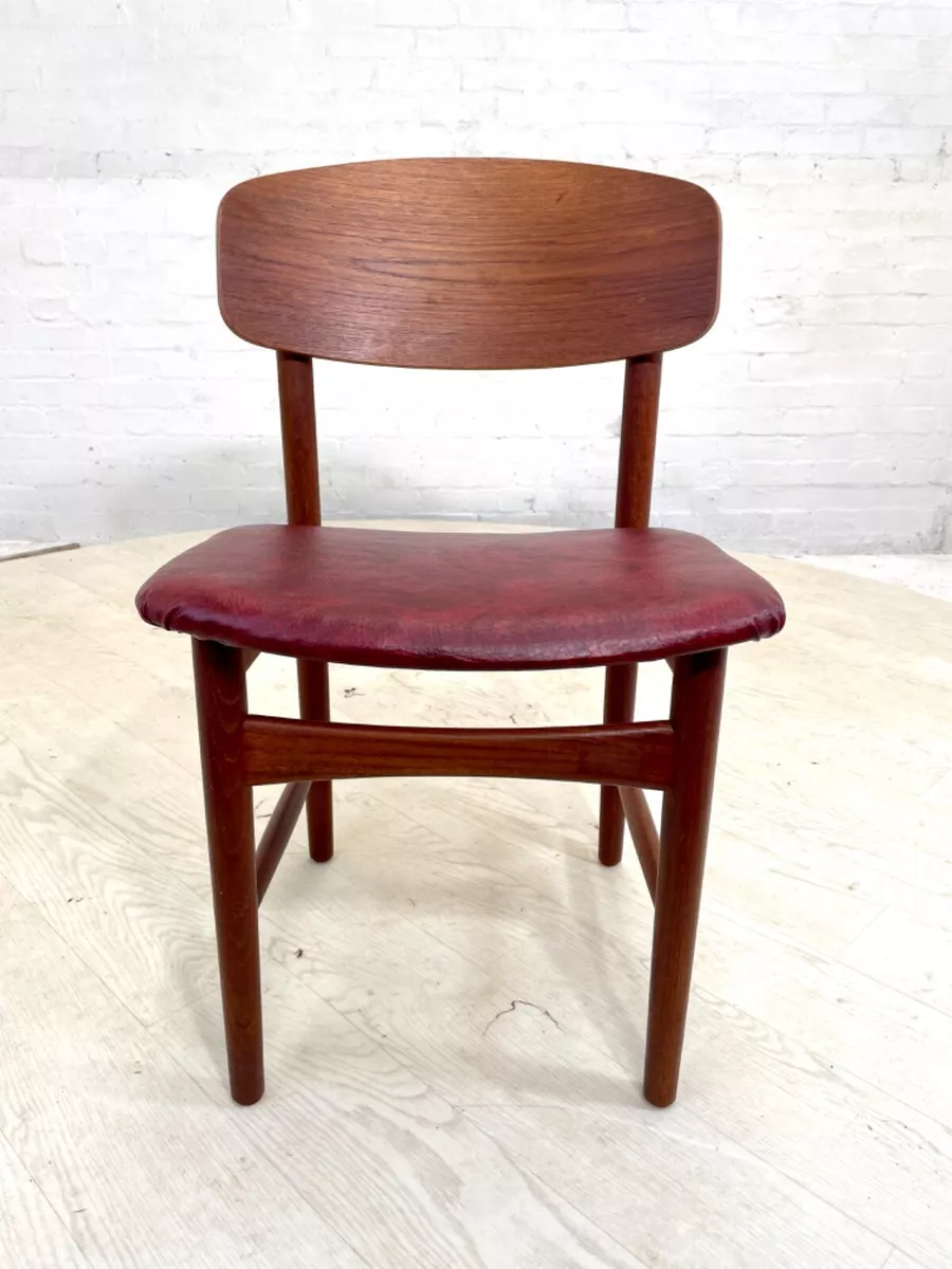 EB4228 Danish Teak Dining Chair 1960s Vintage Retro MCM MDIN