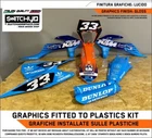 KTM 2020 2021 2022 2023 EXC EXC-F Compatible Plastics + Graphics Decal Stickers