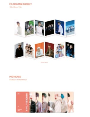 BTS MEMORIES OF 2019 DVD 6Disc+214p P.Book+Frame+Post+7p Photo+